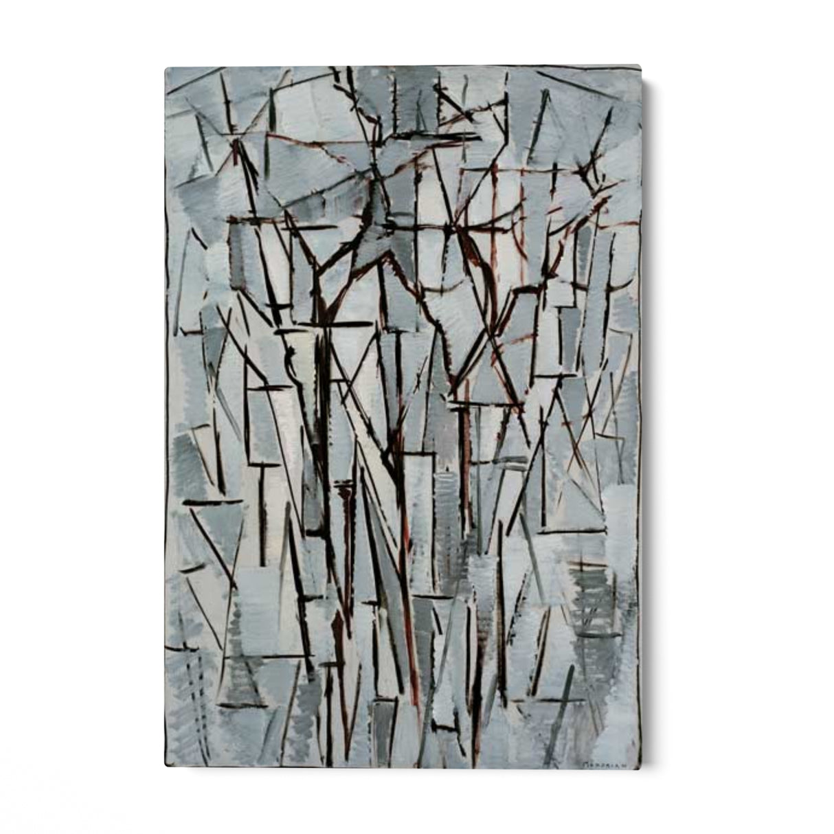 Quadro Stampa su Tela Composizione alberi II, Piet Mondrian - CupidoDesign