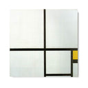Quadro Stampa su Tela Composizione con Giallo, Piet Mondrian - CupidoDesign