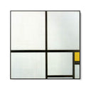 Quadro Stampa su Tela Composizione con Giallo, Piet Mondrian - CupidoDesign