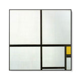 Quadro Stampa su Tela Composizione con Giallo, Piet Mondrian - CupidoDesign