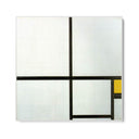 Quadro Stampa su Tela Composizione con Giallo, Piet Mondrian - CupidoDesign