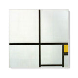 Quadro Stampa su Tela Composizione con Giallo, Piet Mondrian - CupidoDesign