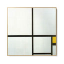 Quadro Stampa su Tela Composizione con Giallo, Piet Mondrian - CupidoDesign