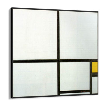 Quadro Stampa su Tela Composizione con Giallo, Piet Mondrian - CupidoDesign