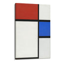 Quadro Stampa su Tela Composizione con Rosso e Blu, Piet Mondrian - CupidoDesign