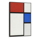 Quadro Stampa su Tela Composizione con Rosso e Blu, Piet Mondrian - CupidoDesign