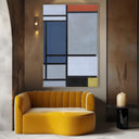 Quadro Stampa su Tela Composizione con rosso, blu, nero, giallo e grigio, Piet Mondrian - CupidoDesign