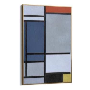 Quadro Stampa su Tela Composizione con rosso, blu, nero, giallo e grigio, Piet Mondrian - CupidoDesign