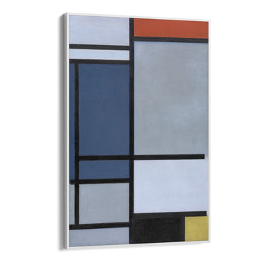 Quadro Stampa su Tela Composizione con rosso, blu, nero, giallo e grigio, Piet Mondrian - CupidoDesign