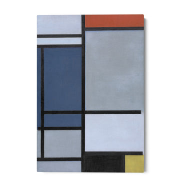 Quadro Stampa su Tela Composizione con rosso, blu, nero, giallo e grigio, Piet Mondrian - CupidoDesign