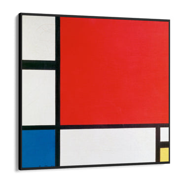 Quadro Stampa su Tela Composizione con rosso, blu e giallo, Piet Mondrian - CupidoDesign