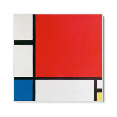 Quadro Stampa su Tela Composizione con rosso, blu e giallo, Piet Mondrian - CupidoDesign