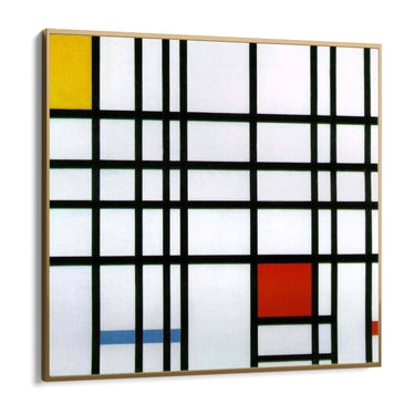 Quadro Stampa su Tela Composizione con rosso, giallo e blu, Piet Mondrian - CupidoDesign