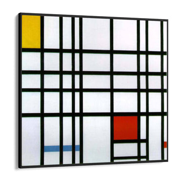 Quadro Stampa su Tela Composizione con rosso, giallo e blu, Piet Mondrian - CupidoDesign