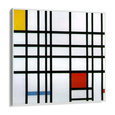 Quadro Stampa su Tela Composizione con rosso, giallo e blu, Piet Mondrian - CupidoDesign