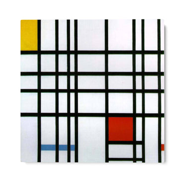 Quadro Stampa su Tela Composizione con rosso, giallo e blu, Piet Mondrian - CupidoDesign