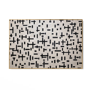 Quadro Stampa su Tela Composizione in Linea, Piet Mondrian - CupidoDesign