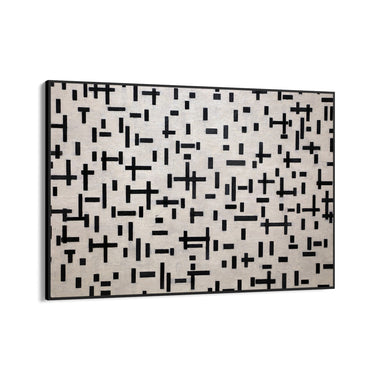 Quadro Stampa su Tela Composizione in Linea, Piet Mondrian - CupidoDesign