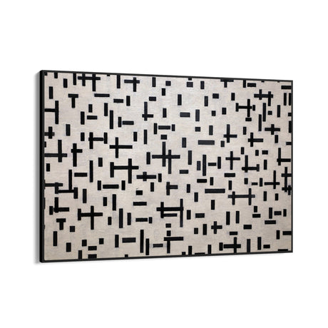 Quadro Stampa su Tela Composizione in Linea, Piet Mondrian - CupidoDesign