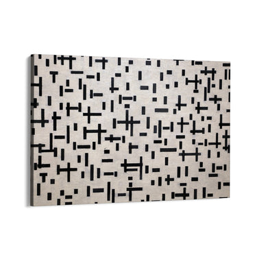 Quadro Stampa su Tela Composizione in Linea, Piet Mondrian - CupidoDesign