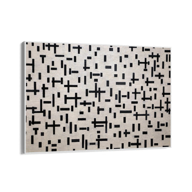 Quadro Stampa su Tela Composizione in Linea, Piet Mondrian - CupidoDesign