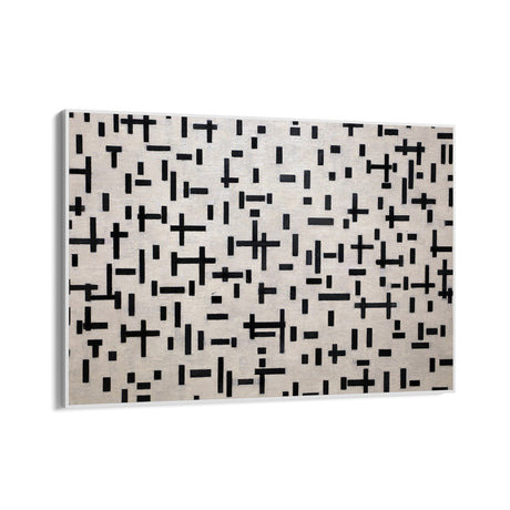 Quadro Stampa su Tela Composizione in Linea, Piet Mondrian - CupidoDesign