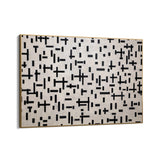 Quadro Stampa su Tela Composizione in Linea, Piet Mondrian - CupidoDesign