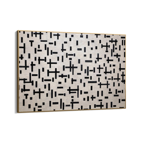 Quadro Stampa su Tela Composizione in Linea, Piet Mondrian - CupidoDesign