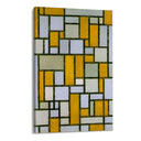 Quadro Stampa su Tela Composizione in grigio e ocra, Piet Mondrian - CupidoDesign