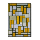 Quadro Stampa su Tela Composizione in grigio e ocra, Piet Mondrian - CupidoDesign