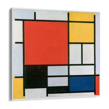 Quadro Stampa su Tela Composizione in rosso, giallo, blu e nero, Piet Mondrian - CupidoDesign