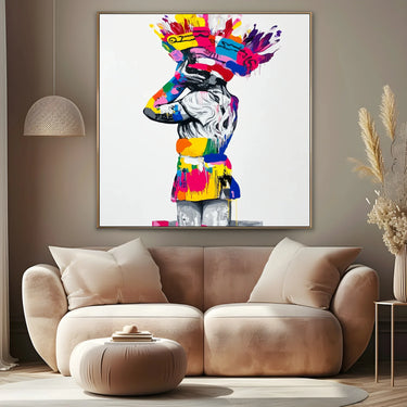 Quadro Stampa su Tela Confusione Generale - CupidoDesign