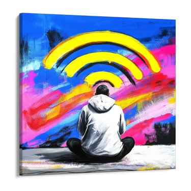 Quadro Stampa su Tela Connected - CupidoDesign