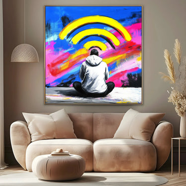 Quadro Stampa su Tela Connected - CupidoDesign