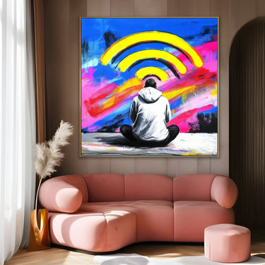 Quadro Stampa su Tela Connected - CupidoDesign
