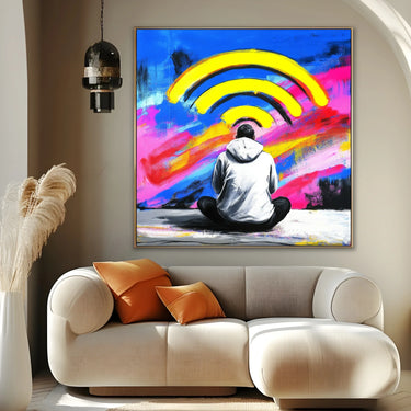 Quadro Stampa su Tela Connected - CupidoDesign