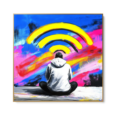 Quadro Stampa su Tela Connected - CupidoDesign