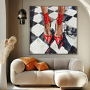 Quadro Stampa su Tela Contrasto Femminile - CupidoDesign