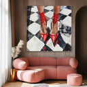 Quadro Stampa su Tela Contrasto Femminile - CupidoDesign