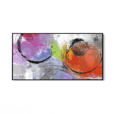 Quadro Stampa su Tela Contrasto Circolare - CupidoDesign