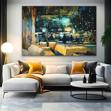 Quadro Stampa su Tela Conversazioni sfumate - CupidoDesign