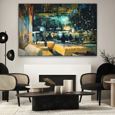 Quadro Stampa su Tela Conversazioni sfumate - CupidoDesign