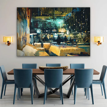 Quadro Stampa su Tela Conversazioni sfumate - CupidoDesign