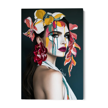 Quadro Stampa su Tela Corona di Petali - CupidoDesign