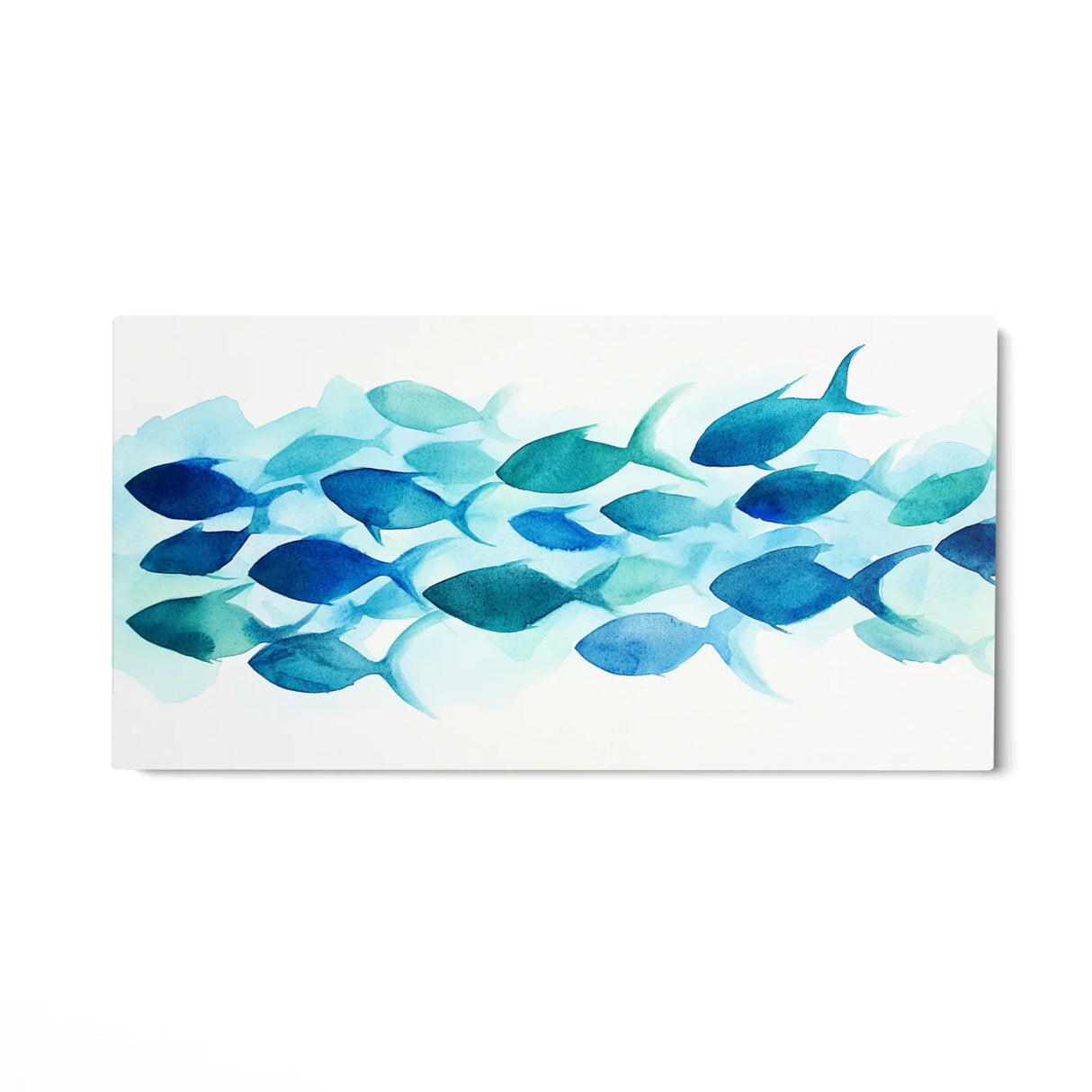 Quadro Stampa su Tela Corrente Blu - CupidoDesign