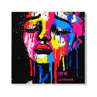 Quadro Stampa su Tela Cry Me a Glitter River - CupidoDesign