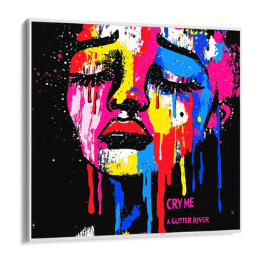 Quadro Stampa su Tela Cry Me a Glitter River - CupidoDesign
