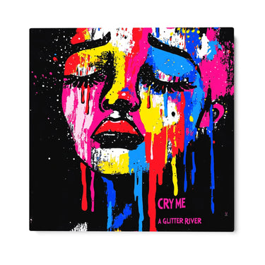 Quadro Stampa su Tela Cry Me a Glitter River - CupidoDesign