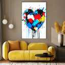 Quadro Stampa su Tela Cuore Cromatico - CupidoDesign