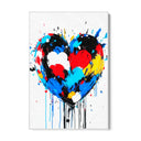 Quadro Stampa su Tela Cuore Cromatico - CupidoDesign